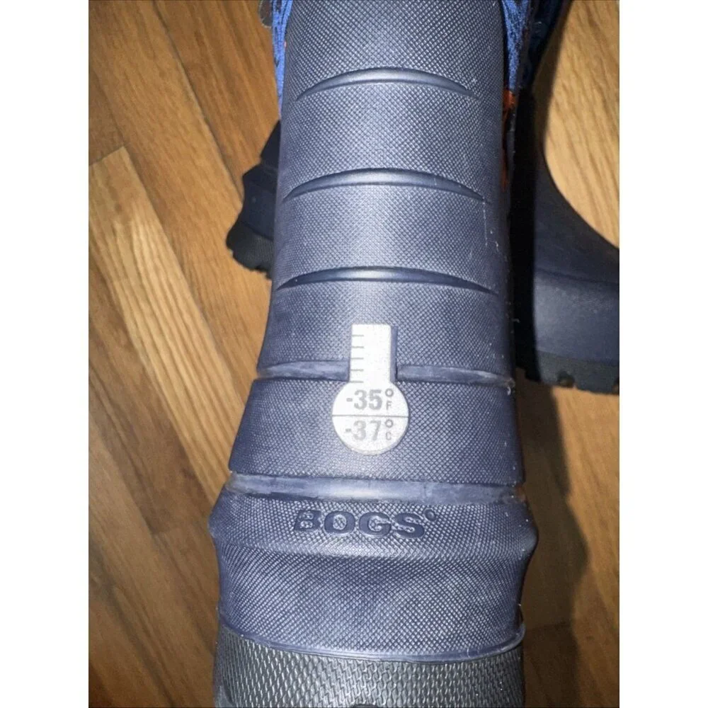 Bogs Classic II Black Trex Dinosaurs Waterproof Rain Boots -35 F Youth Size 3